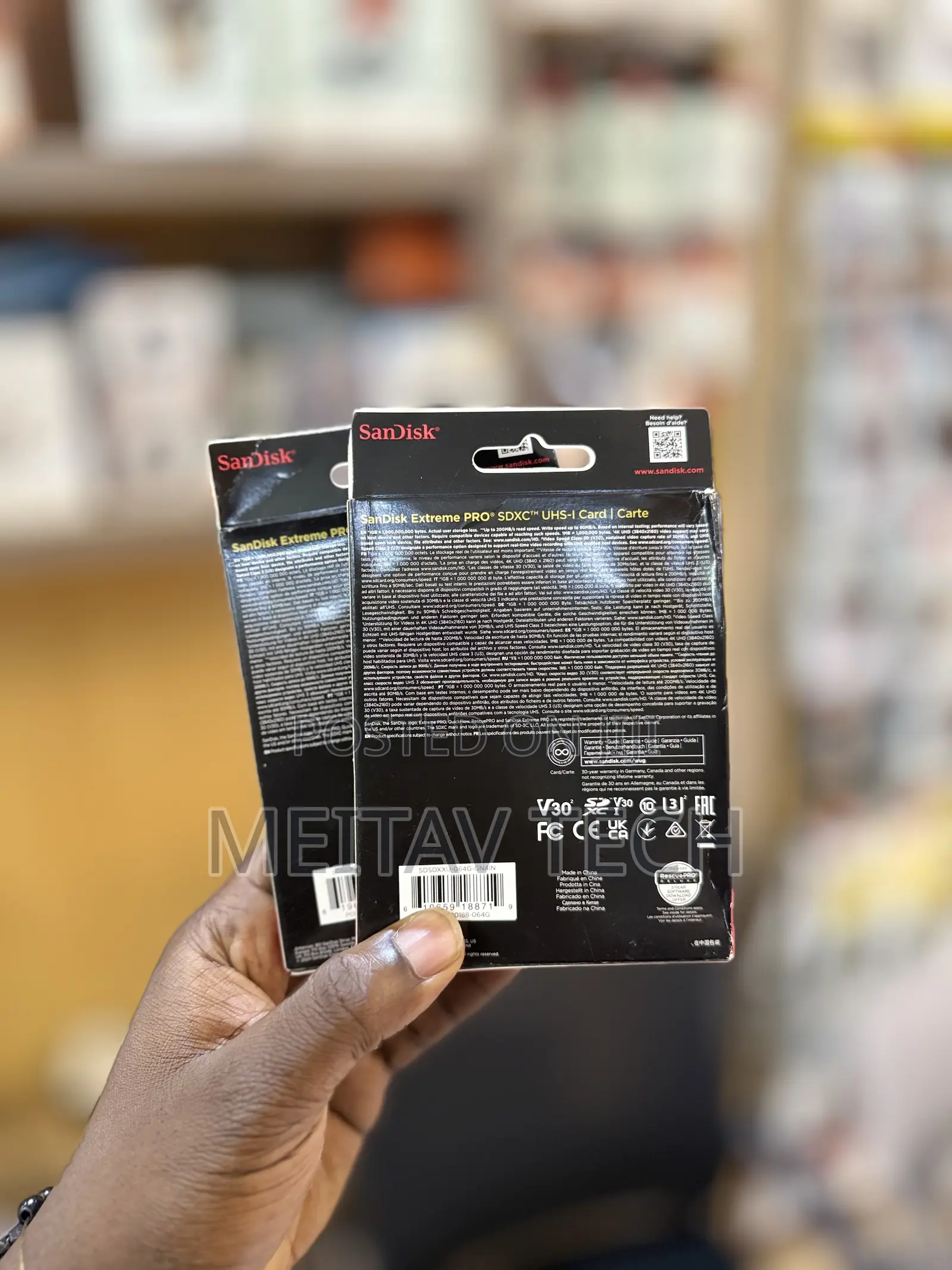 Sandisk Extreme Pro 64gb SDXC Uhs-Ii Memory Card