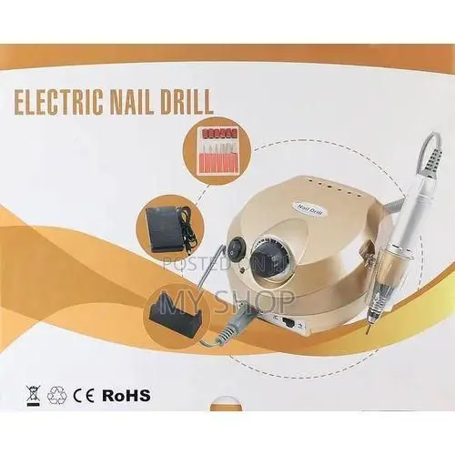 Electric Nail Drill Machine for Pedicure and Manicure - Multicolor