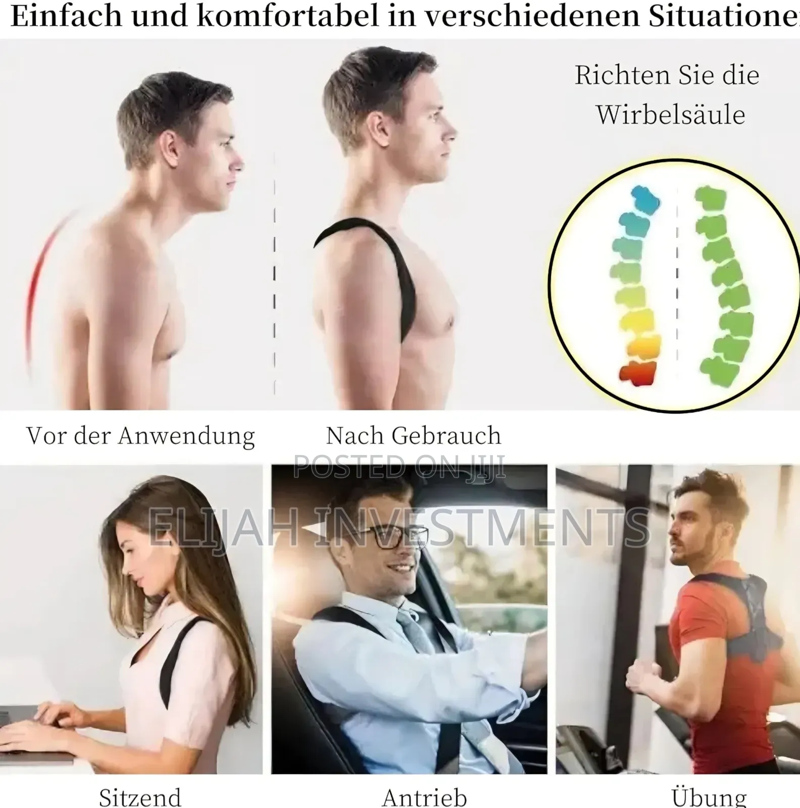 Adjustable Back Posture Corrector Belt