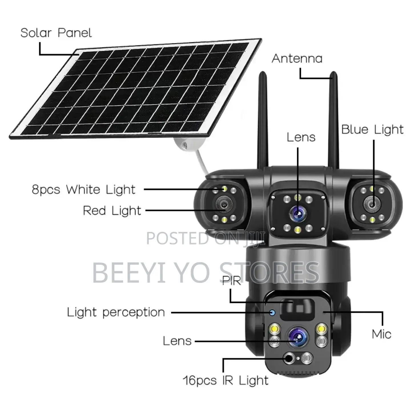 Calus Ai Solar Camera (Model Vc21-4g).