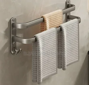 Stainless Steel Double-Rod Towel Rack