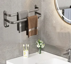 Stainless Steel Double-Rod Towel Rack