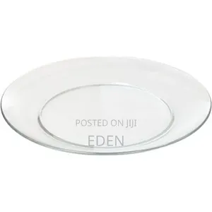 Anniversary Deal Clear Glass Circular Dinner Plates–Transparent
