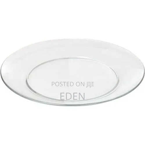 Anniversary Deal Clear Glass Circular Dinner Plates–Transparent
