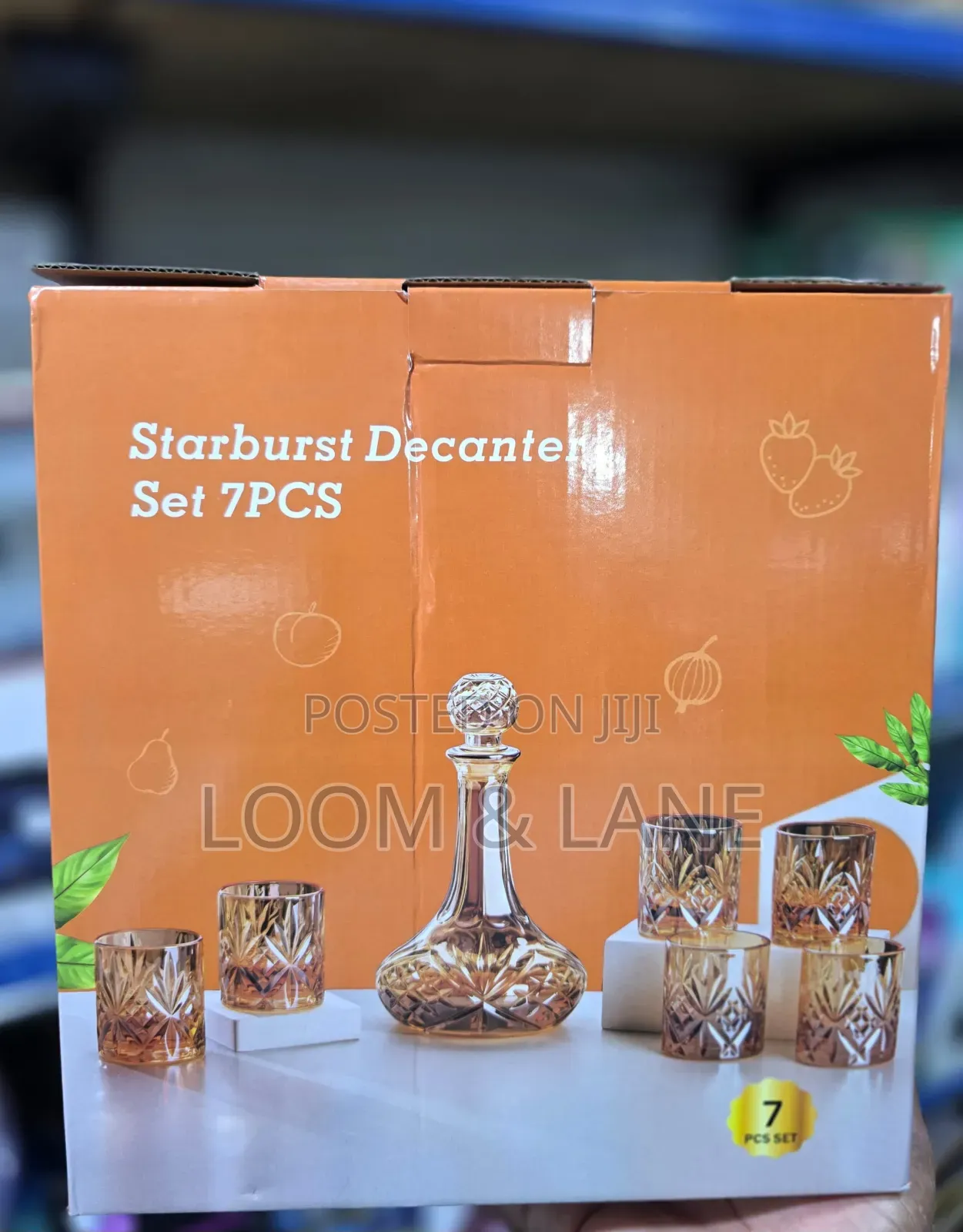7-Piece Whiskey Decanter Set