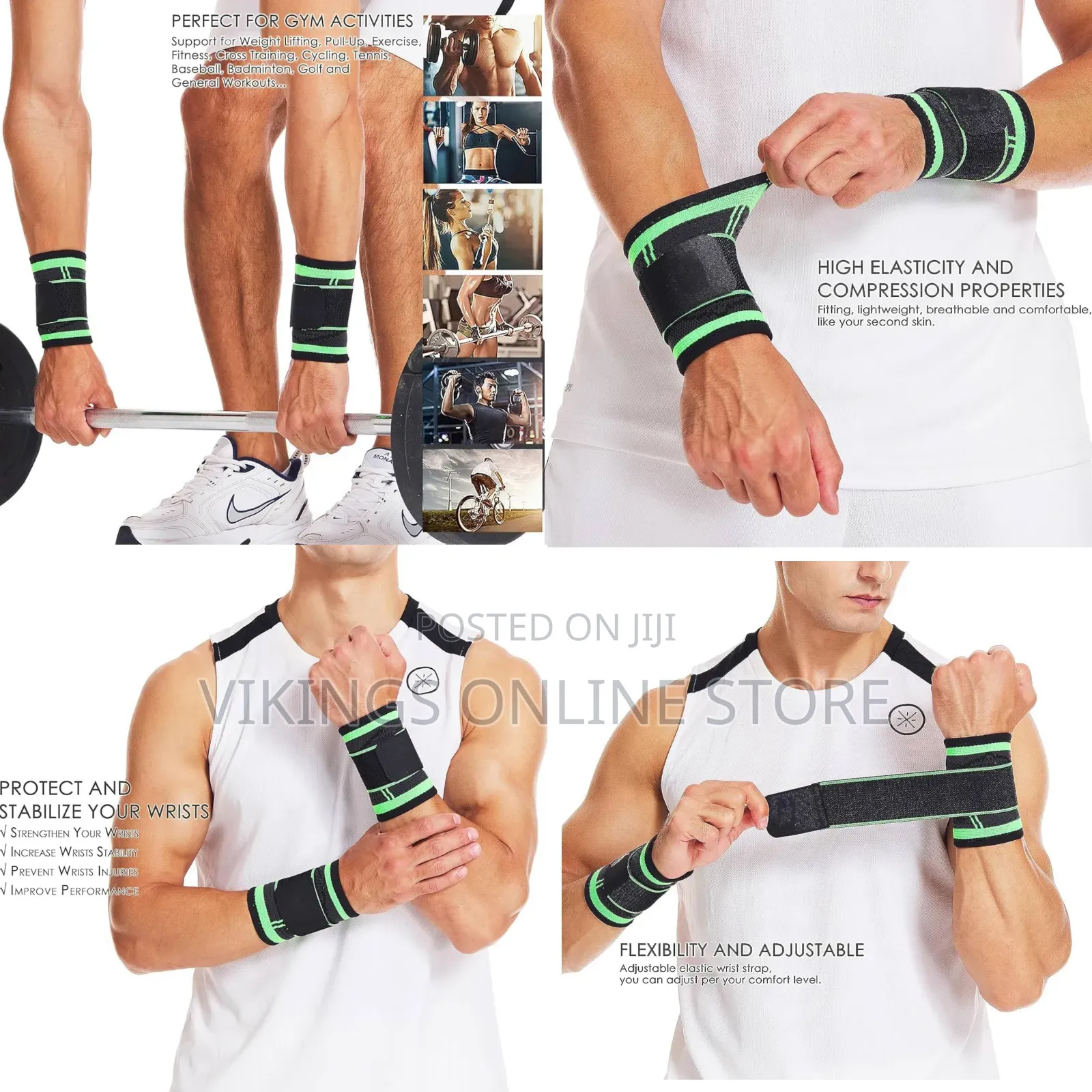 Wrist Support for Gym Workout - Hand Wraps With Extra Stretch