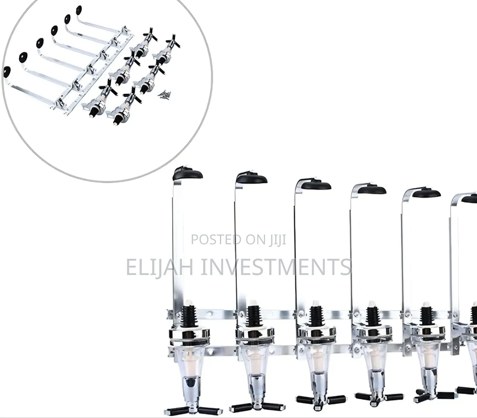 6-Bottle Wall-Mounted Liquor Dispenser