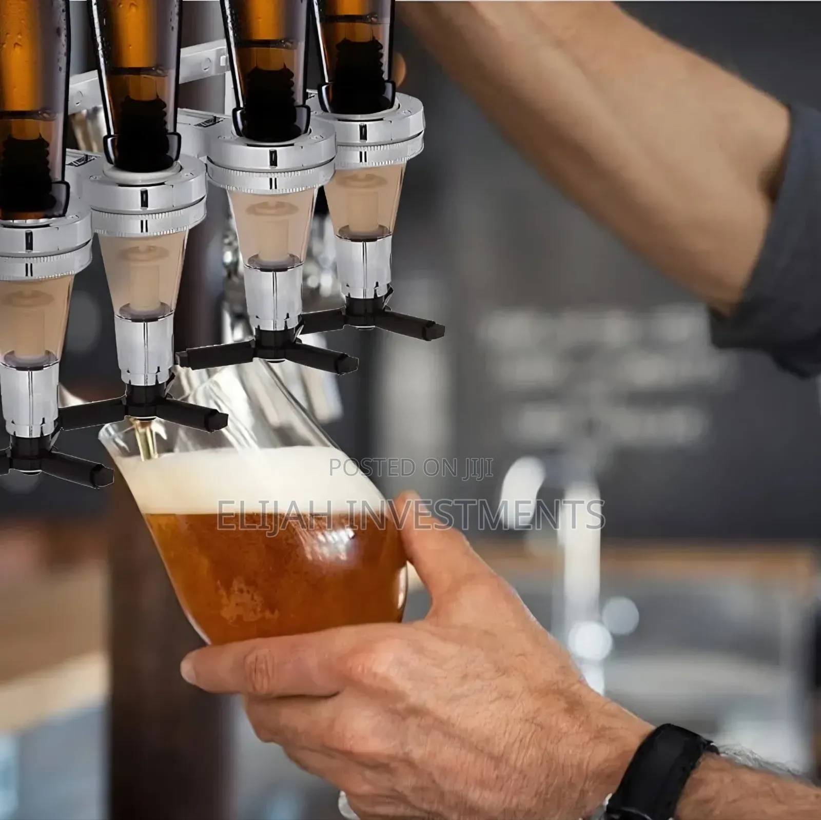 6-Bottle Wall-Mounted Liquor Dispenser