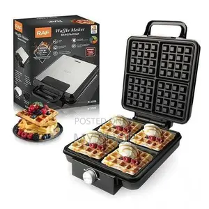 Raf Electric Waffles Maker, Belgian Square Waffle Maker
