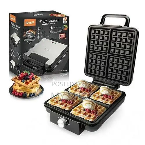 Raf Electric Waffles Maker, Belgian Square Waffle Maker