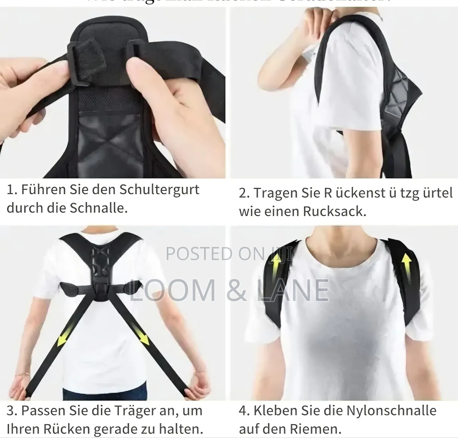 Adjustable Back Posture Corrector Belt