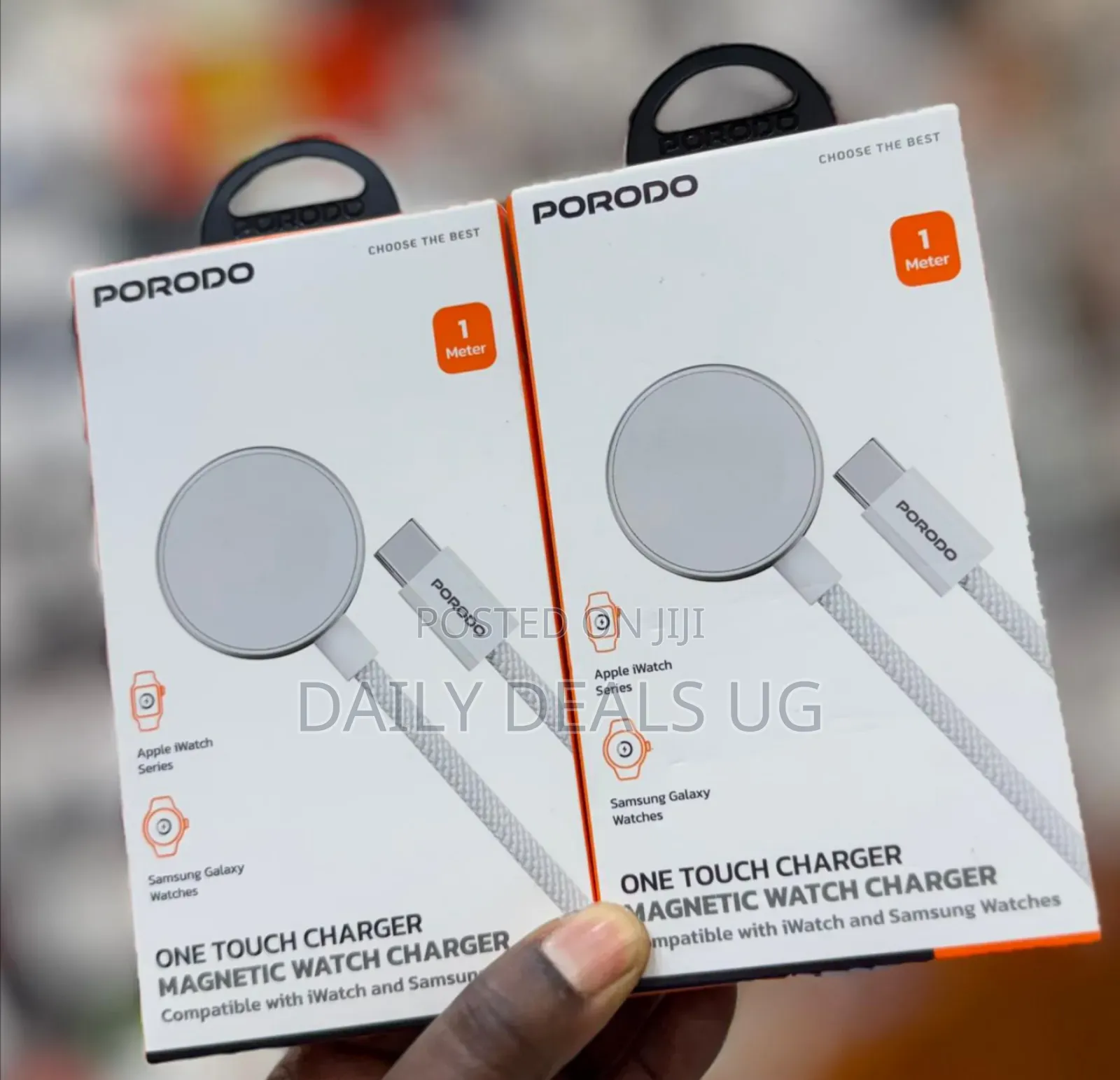 Porodo One Touch Magnetic Watch Charger