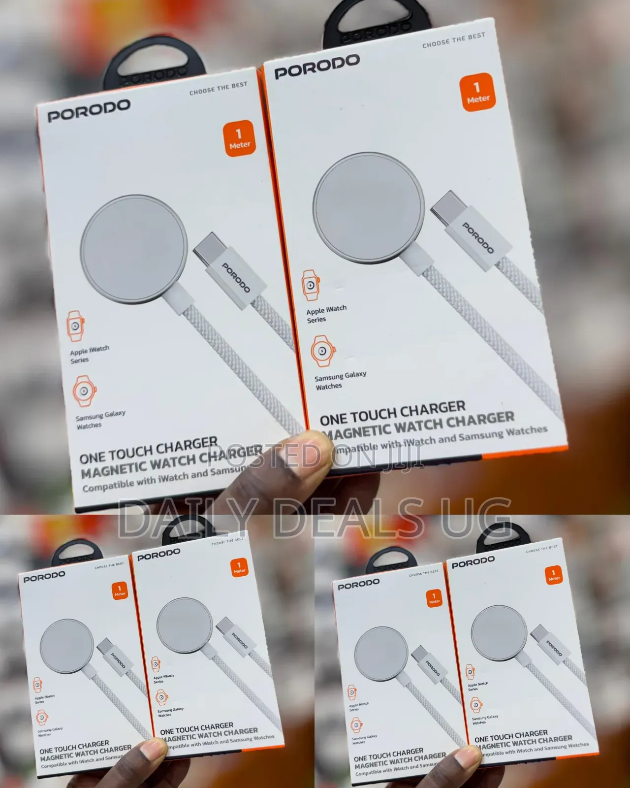 Porodo One Touch Magnetic Watch Charger