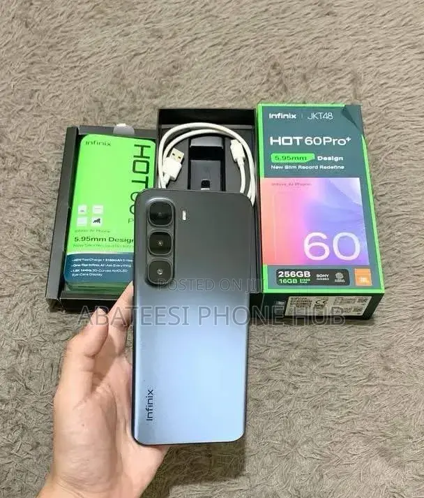 New Infinix Hot 60 Pro+ 256 GB Black