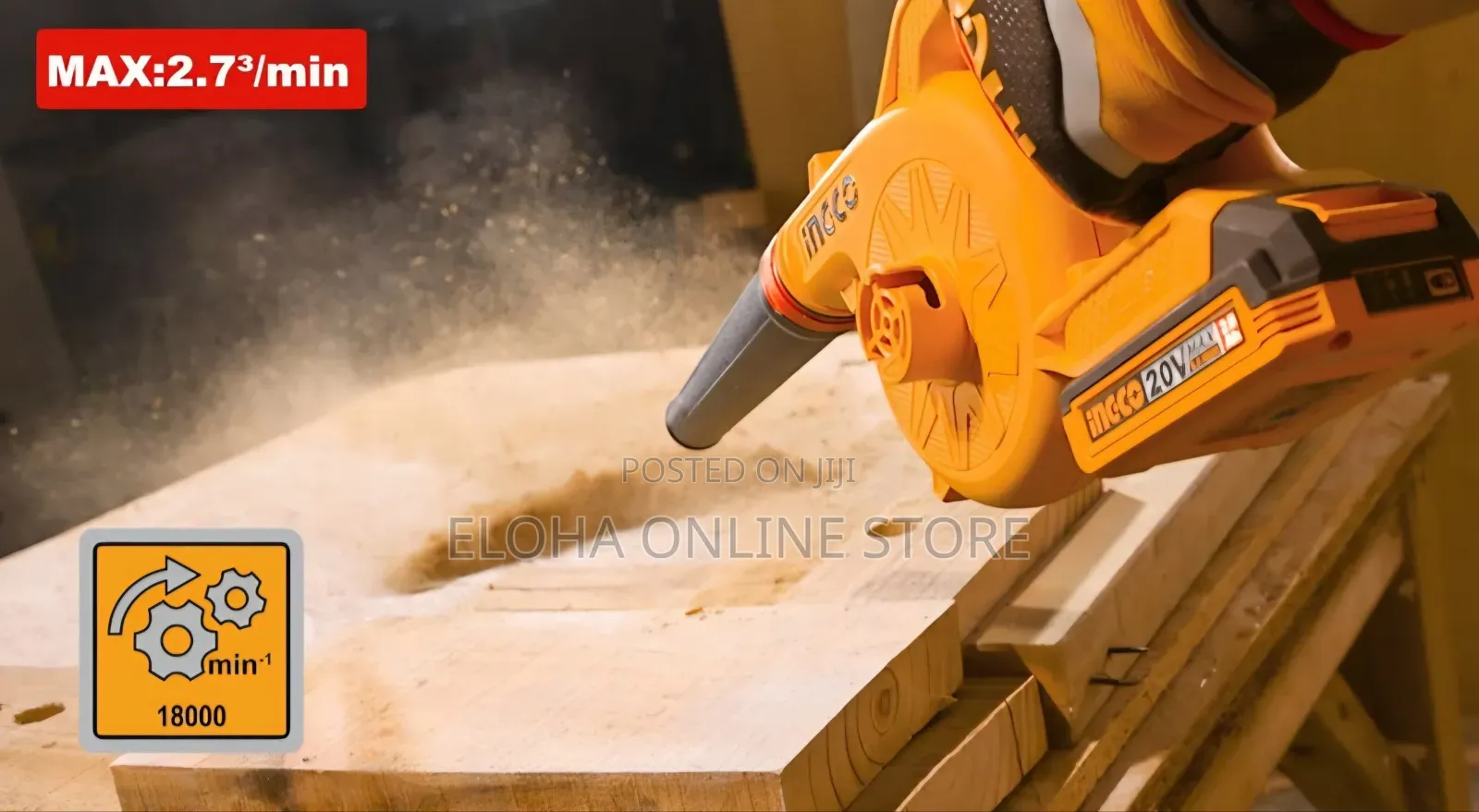 Ingco 20v Li-Ion Cordless Blower