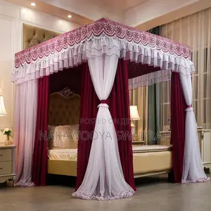 Luxury Four-Poster Bed Canopy Mosquito Net