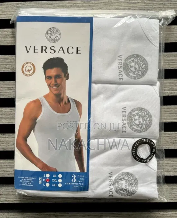 3 Packs of Versace Mens Vests