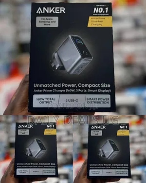 Anker Prime Charger 160w, 3ports , Smart Power Distribution