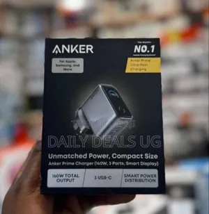 Anker Prime Charger 160w, 3ports , Smart Power Distribution