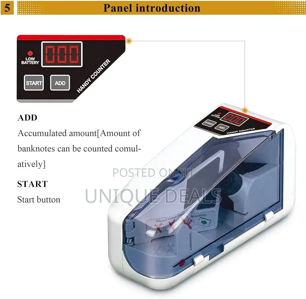 Portable Money Counter Machine Money Counting Machine