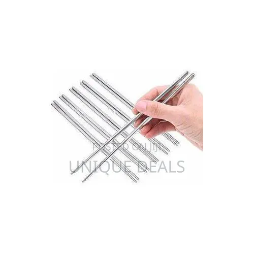 Stainless Steel Metal Silver Reusable Chopsticks