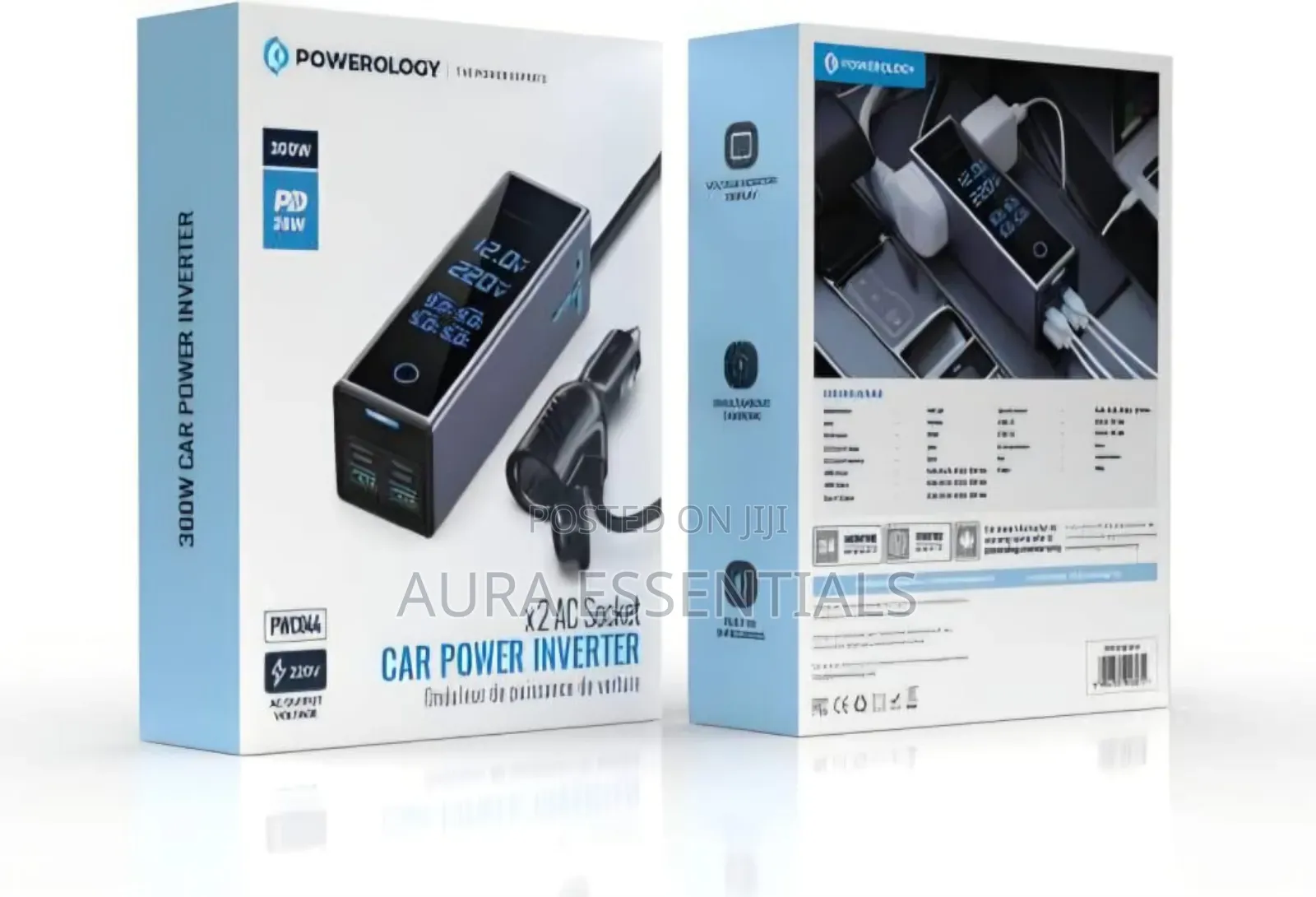 Powerology 300w Car Power Inverter