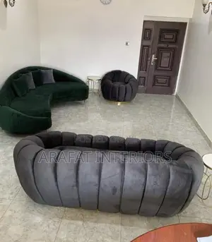 Emerald Dreams Meet Graphite Luxury Sofa
