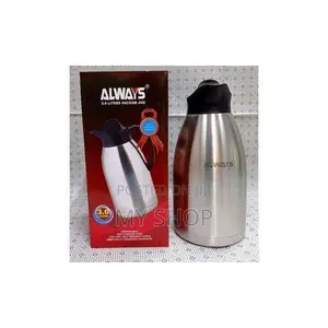 Always Stainless Steel Vacuum Flask, 3 Litre - Silver