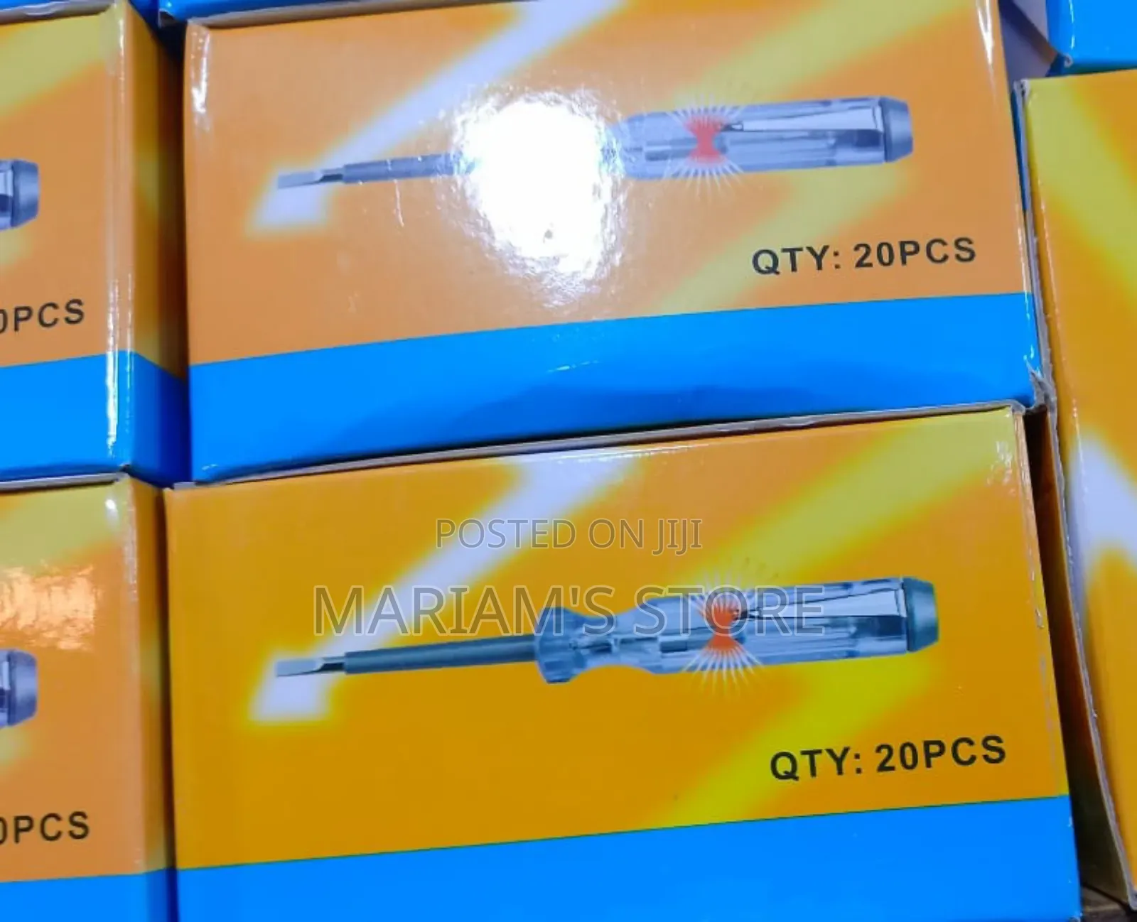 Electrical Voltage Tester Screw Drivers to Check for Active Current.