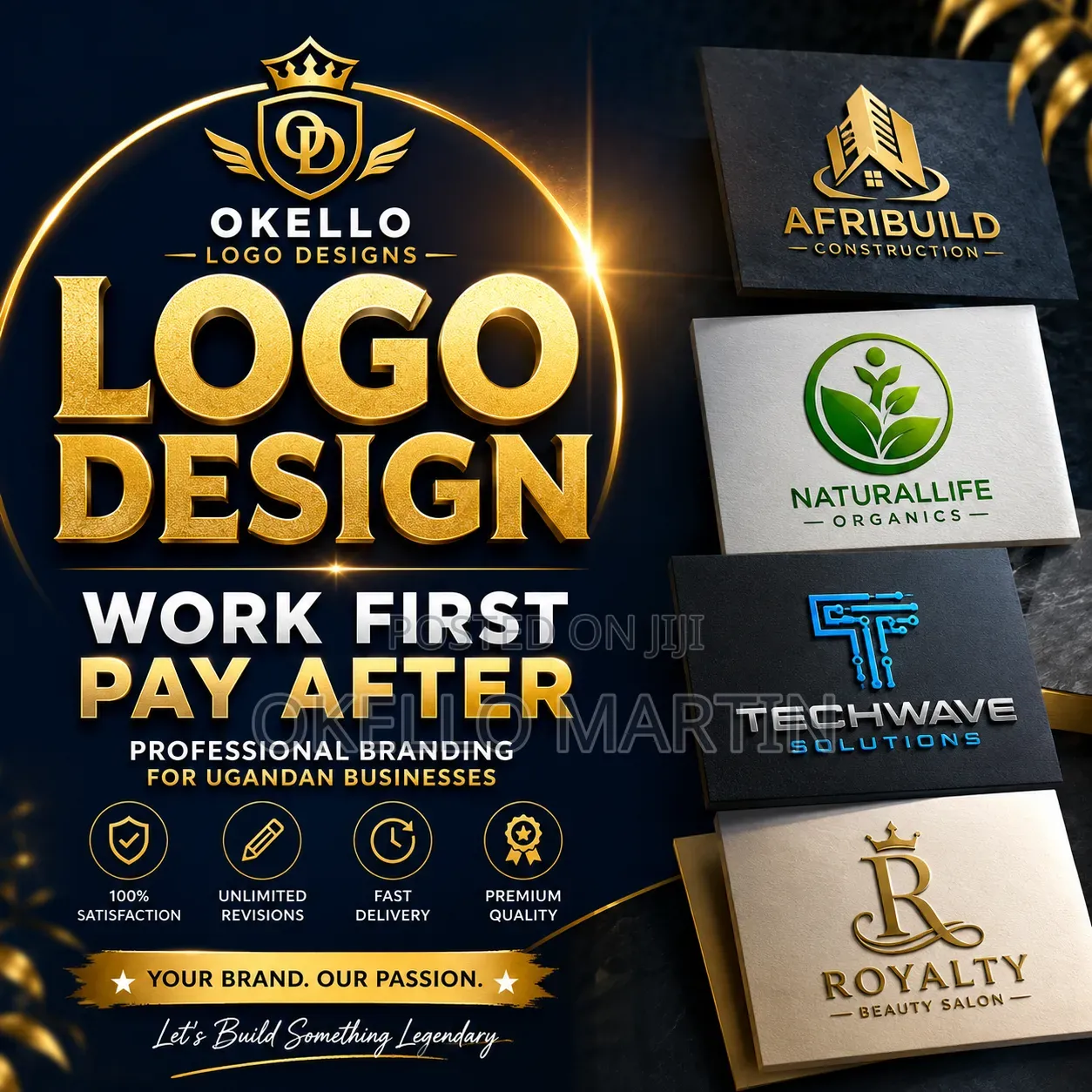 Professional Logo Design - Work First Pay After -