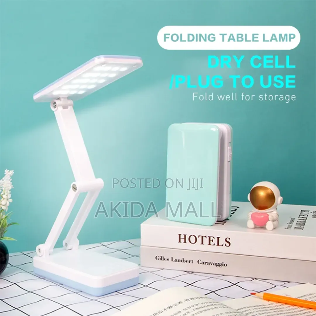 Foldable, Rechargeable Led Table Lamp With Touch Sensor 3mode Switch