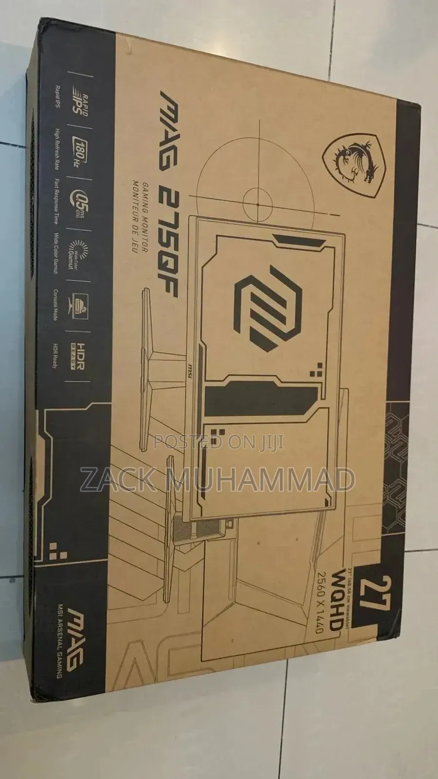 Msi 275qf Gaming Monitor 180hz 27inch