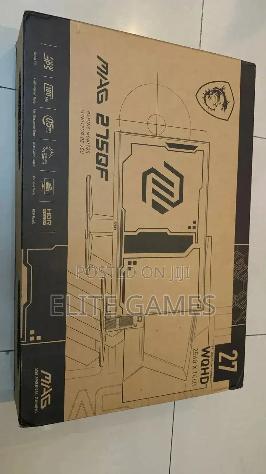 Msi 275qf Gaming Monitor 180hz 27inch