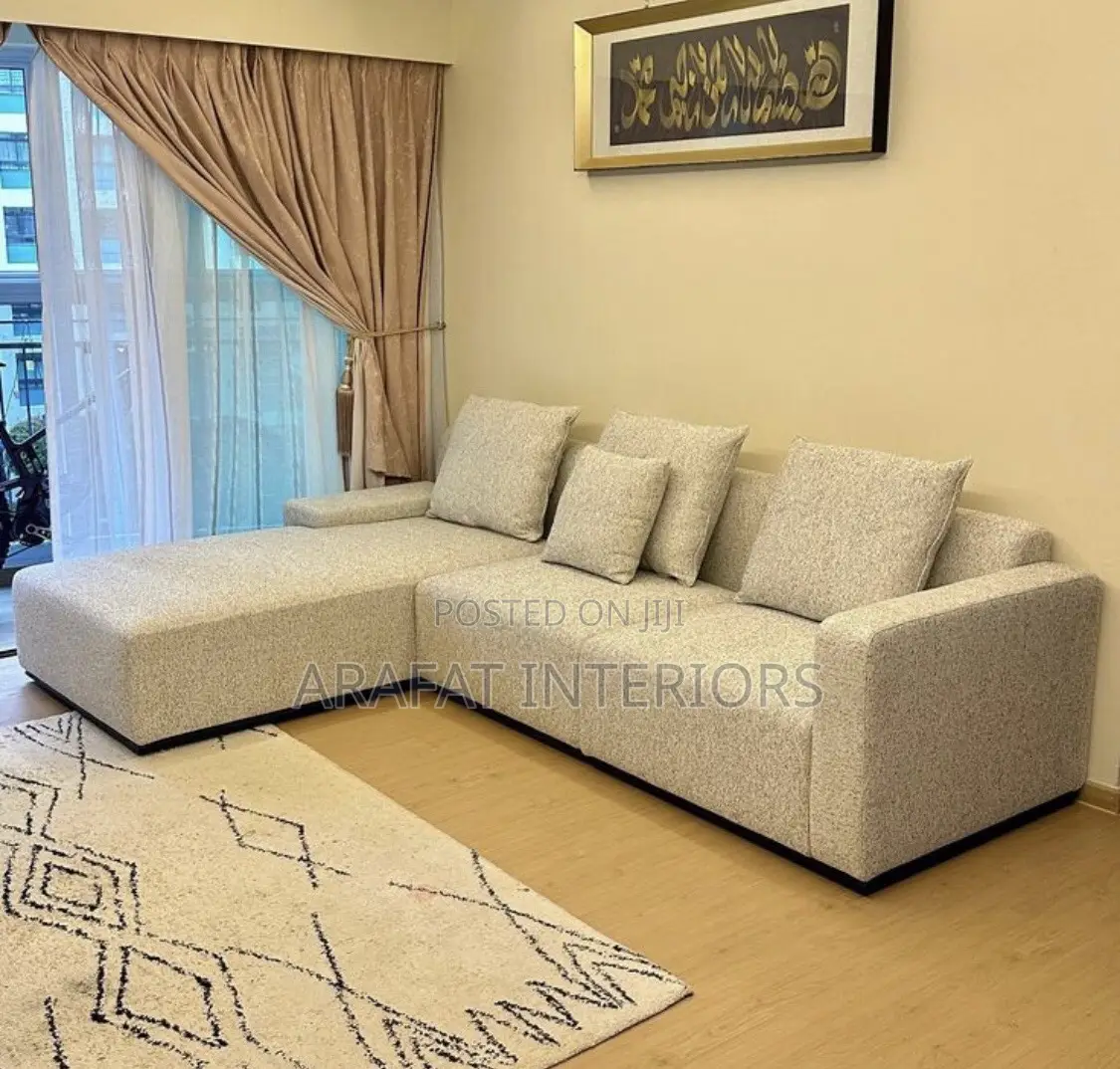 Stunning Dark Brown L-Shaped Sectional Sofa
