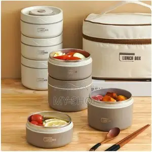 5 in 1 Food Flask With an Insulated Carrier