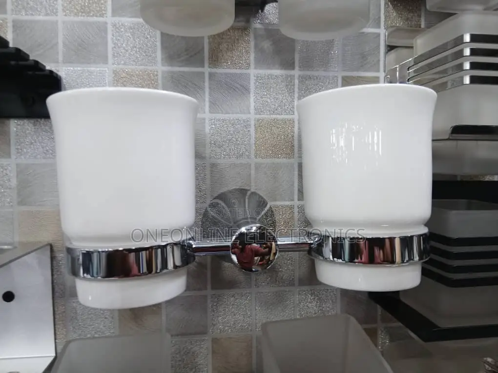 Wall-Mounted Double Toothbrush Holder