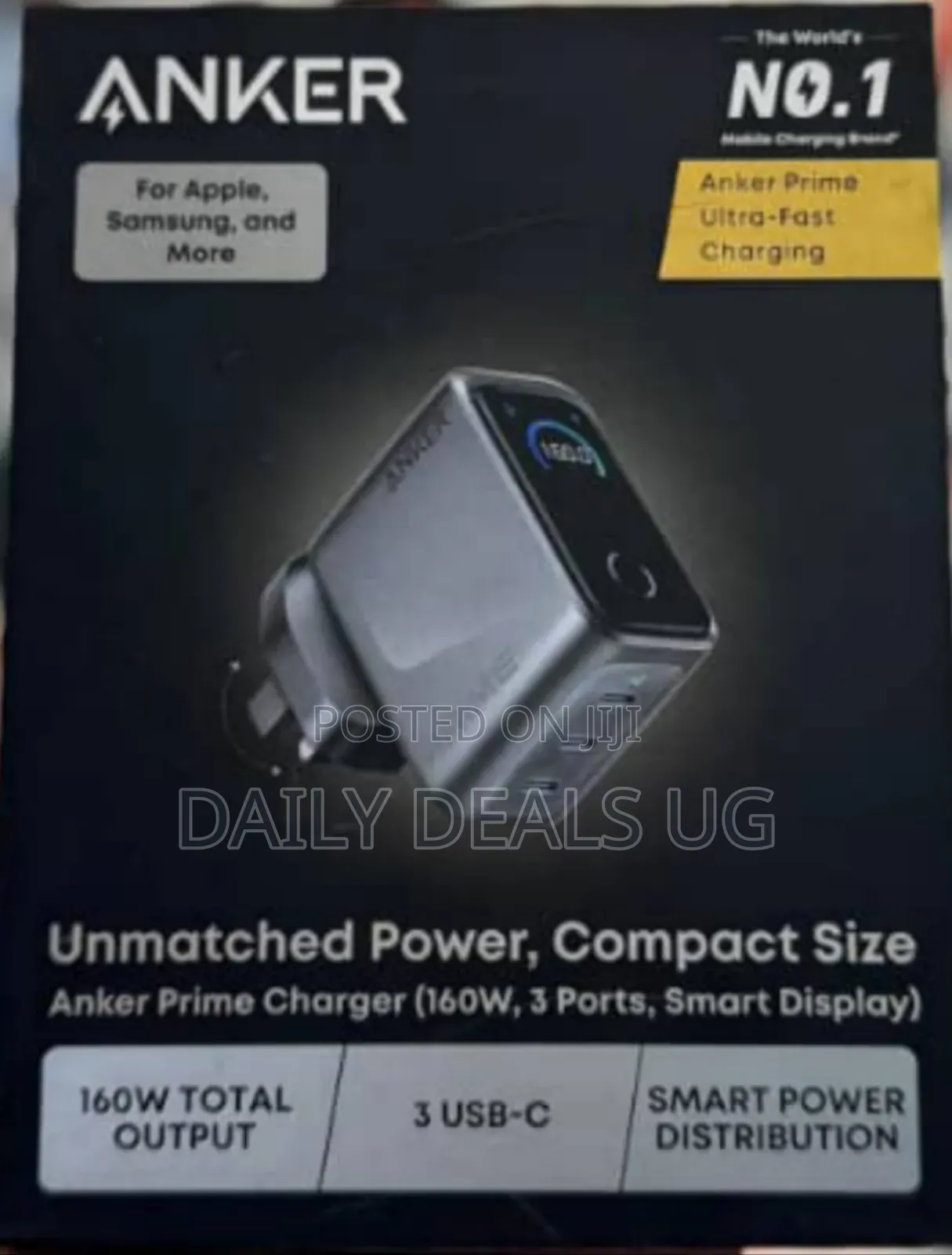 Anker Prime Charger 160w, 3ports