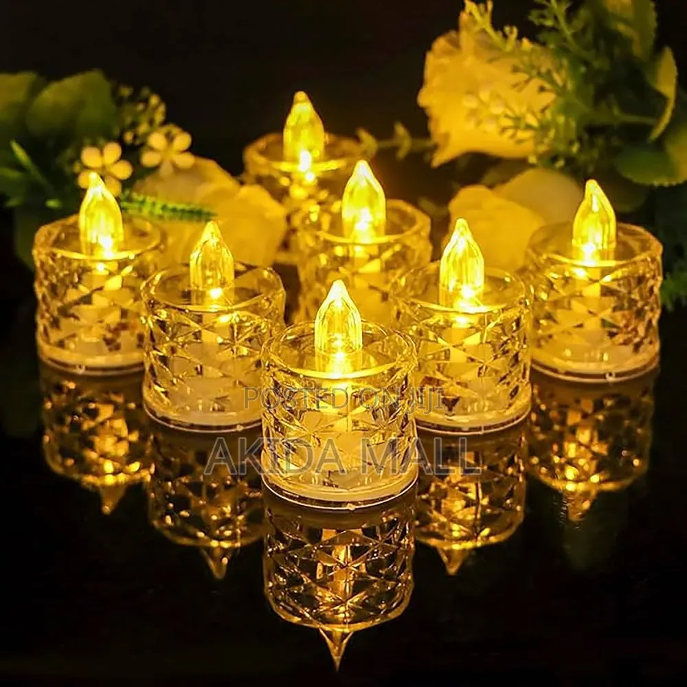 12-piece Led Tealight Set Smokeless Candles