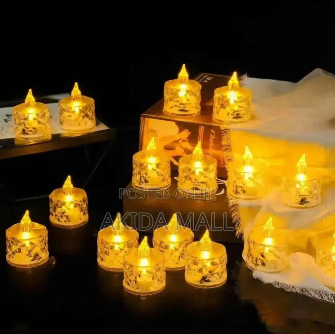 12-piece Led Tealight Set Smokeless Candles