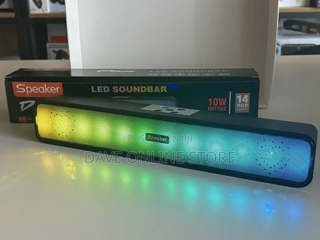 10w Output Led Soundbar With 14 RGB Lights