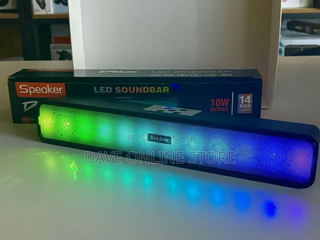 10w Output Led Soundbar With 14 RGB Lights