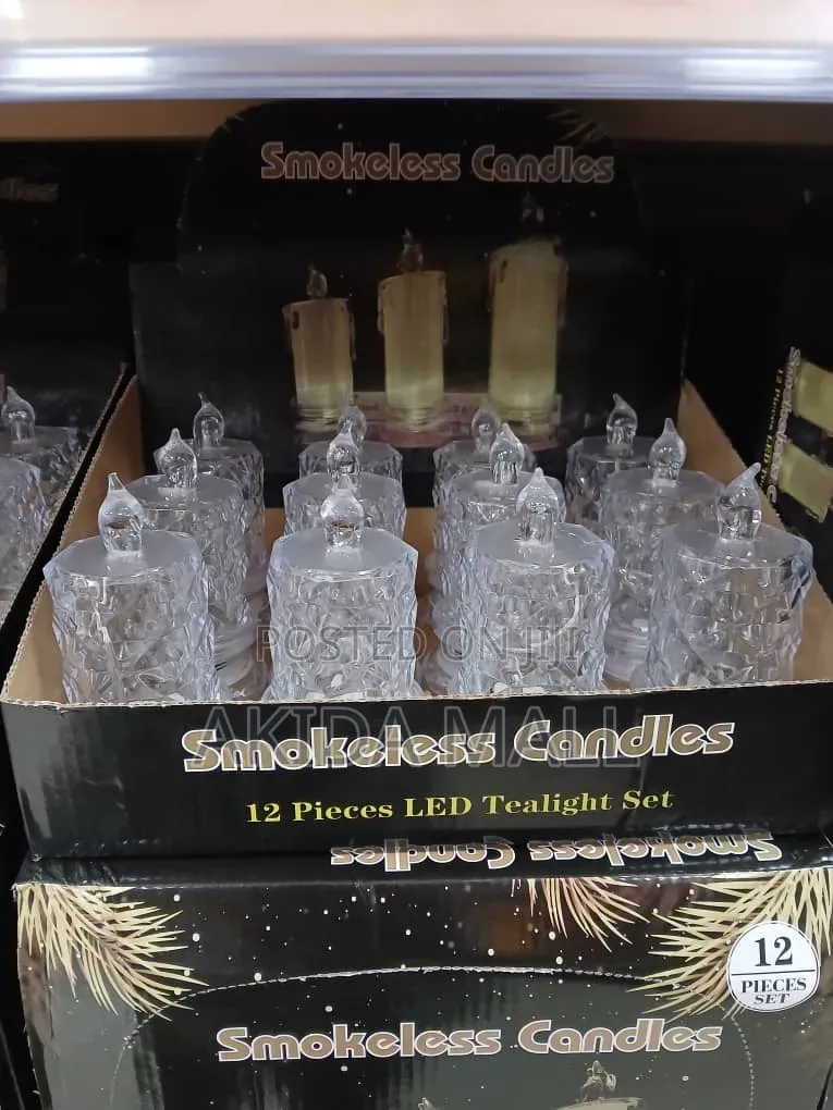 12pcs Smokeless Tea Light Led Candles