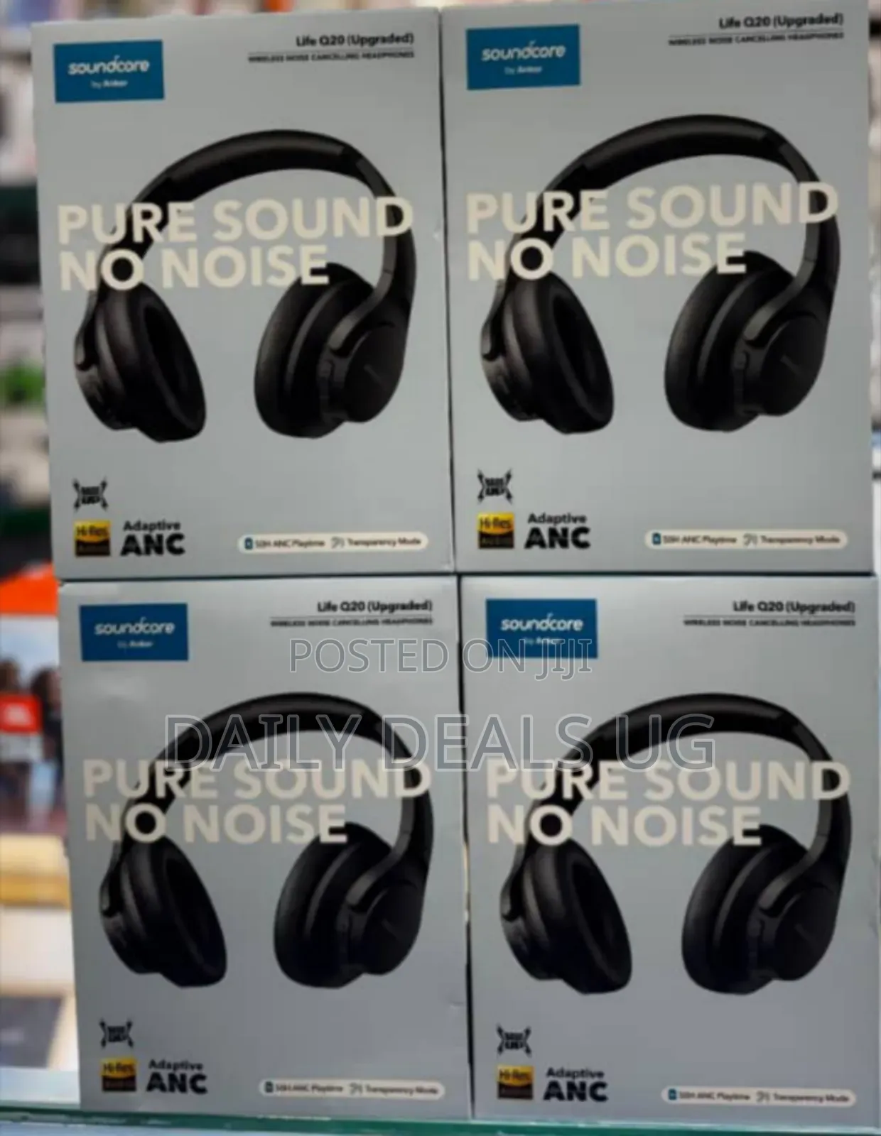 Soundcore Anker Life Q20 Hybrid Active Noise Cancelling Headphones