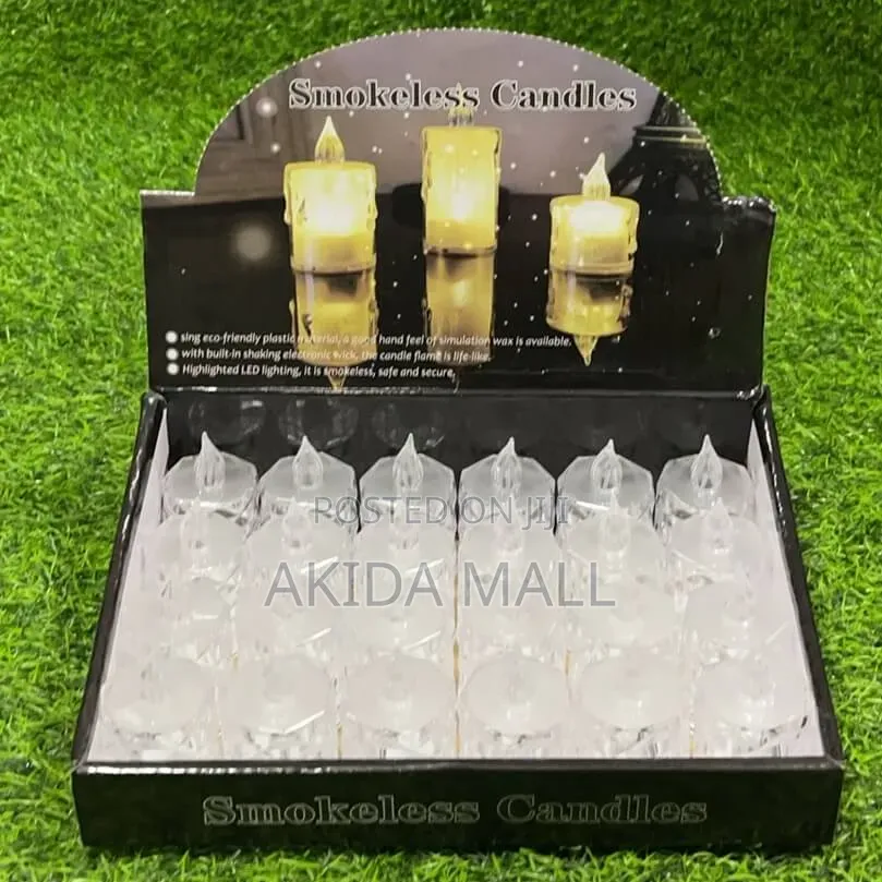 24pcs Led Decorative Smokeless Tea Lights Candles