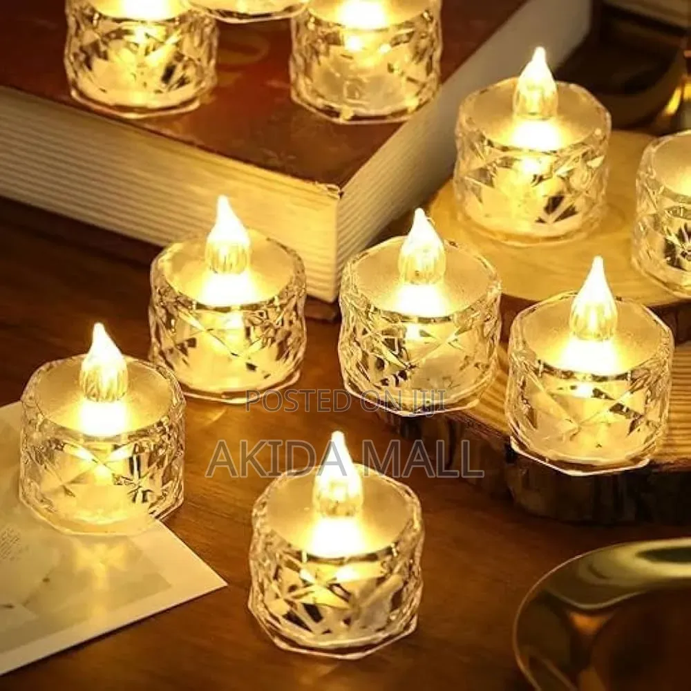 24pcs Led Decorative Smokeless Tea Lights Candles
