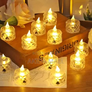 24pcs Led Decorative Smokeless Tea Lights Candles