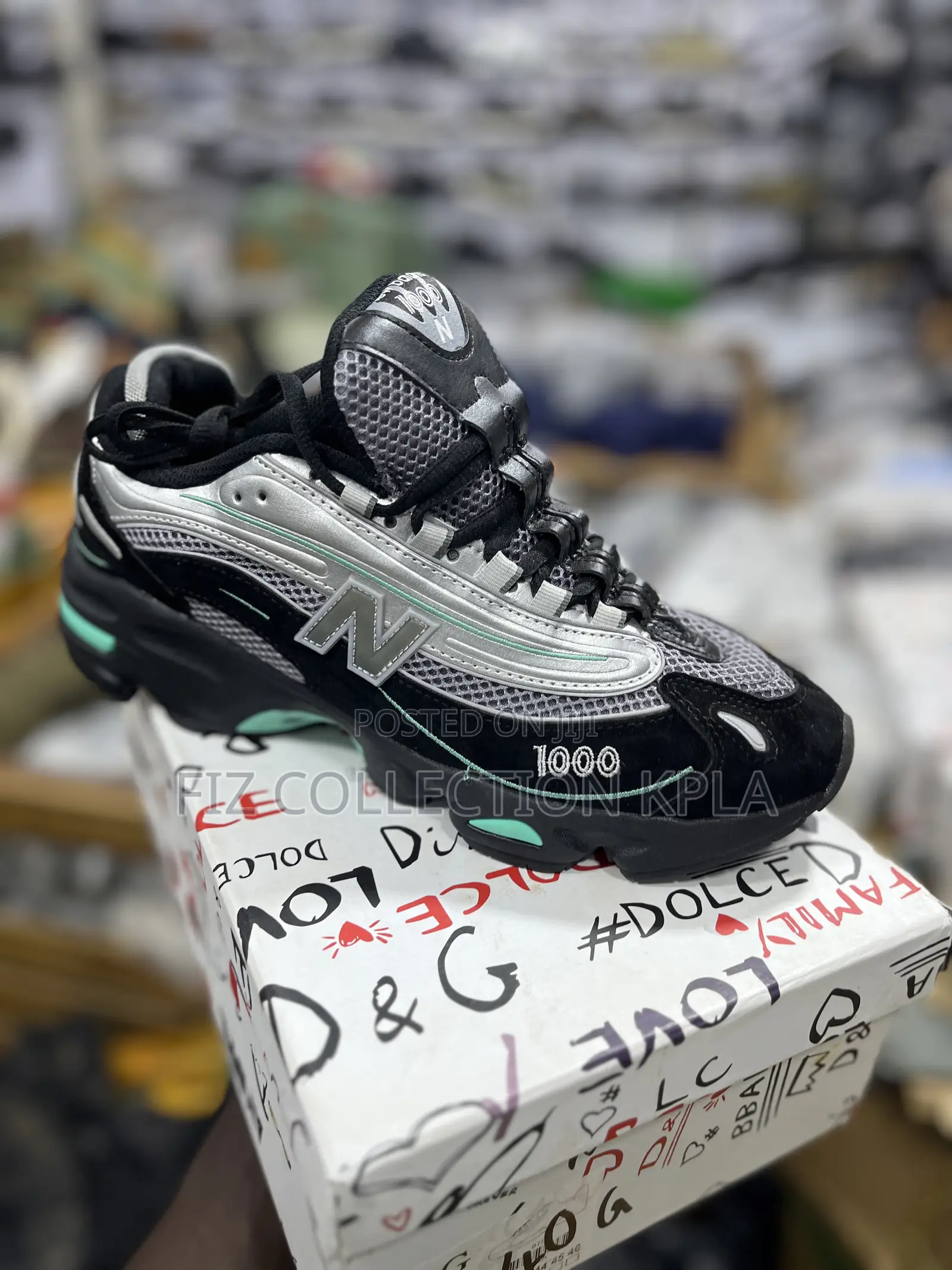 New Balance 1000 Black/Teal (Or Black Aqua Blue) Colorway.