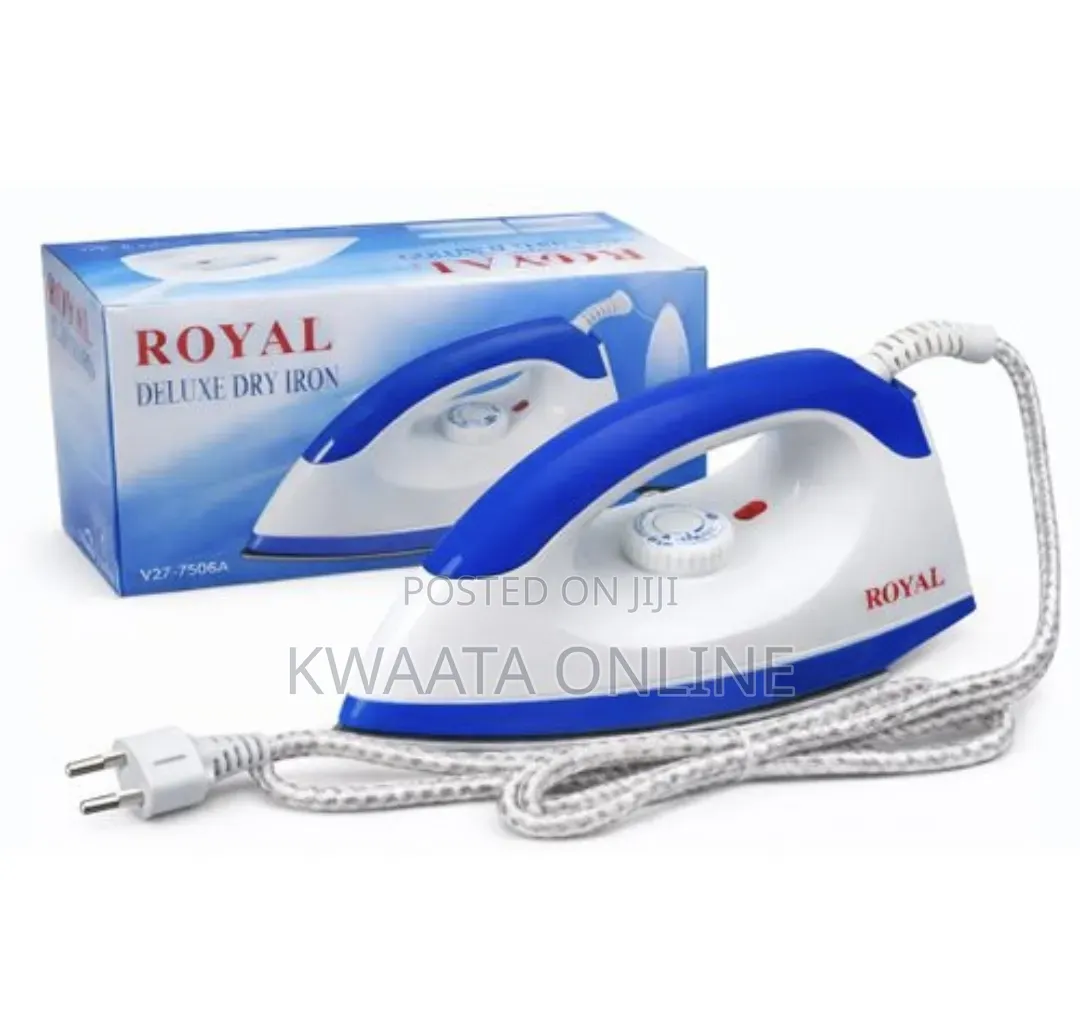 Electric Iron, Royal Deluxe Dry Hand Press Iron