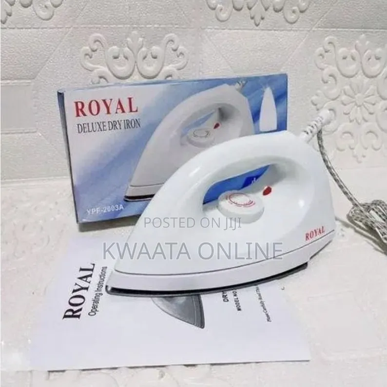 Electric Iron, Royal Deluxe Dry Hand Press Iron