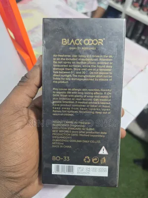 Black Odor Branded Car Perfume and Air Freshener
